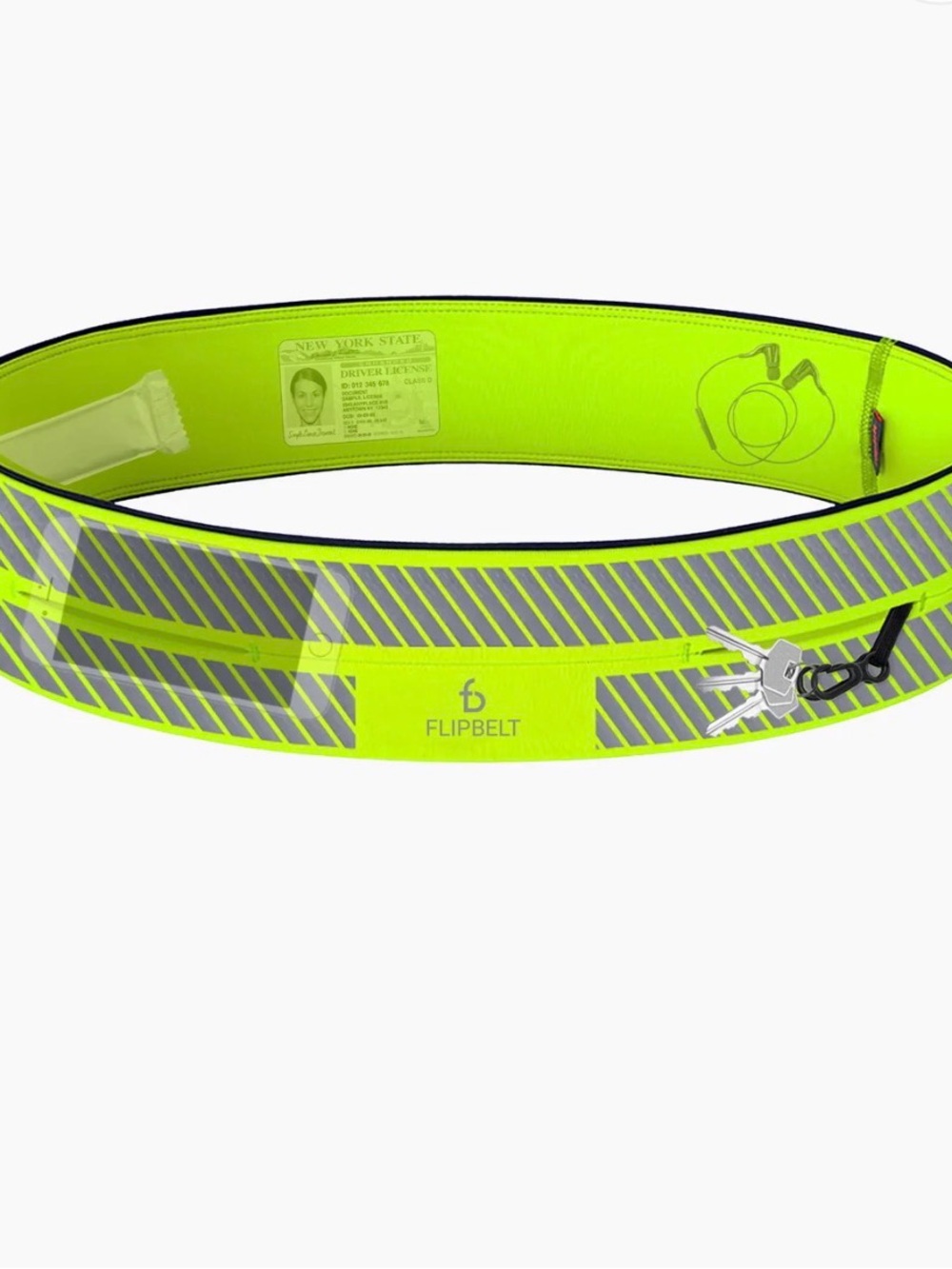 Flipbelt Reflective Running Belt - Neon Yellow